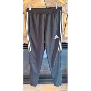 Adidas Mens Tiro Climacool Training Pants Black White Stripe Track Joggers M